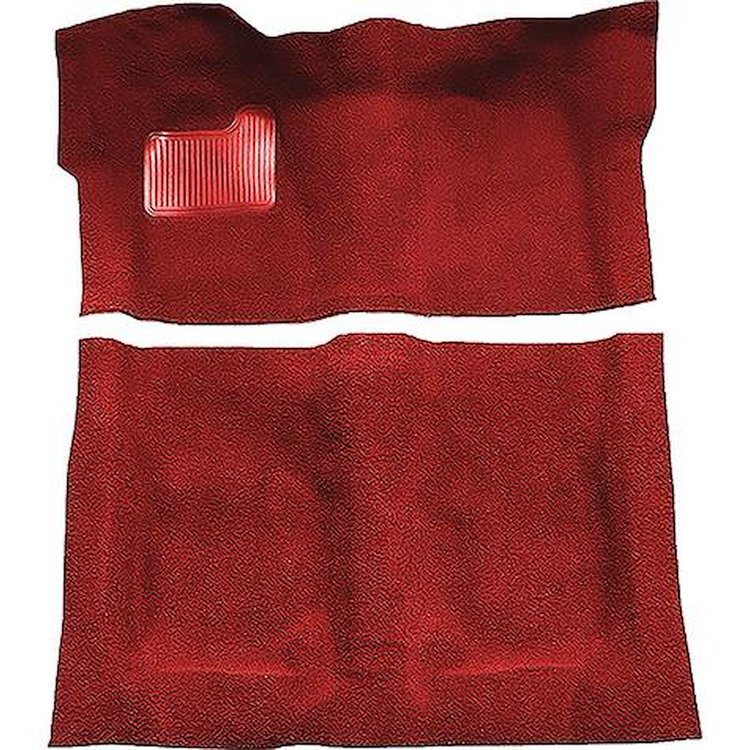 GN21138121 1974-75 Buick Regal; 2-Door; Complete Molded Carpet Kit; Mass Backing; Cutpile; Oxblood