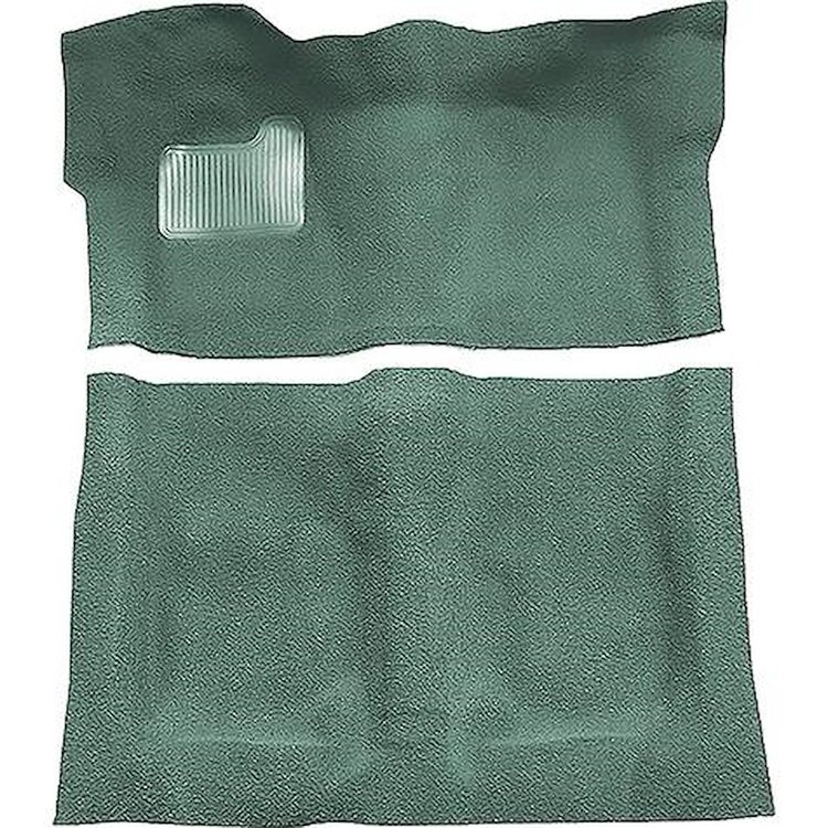 GN21138180 1974-75 Buick Regal; 2-Door; Complete Molded Carpet Kit; Mass Backing; Cutpile; Sage Green