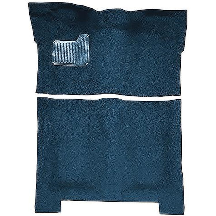 GN21138212 1974-75 Buick Regal; 4-Door; Complete Molded Carpet Kit; Mass Backing; Cutpile; Dark Blue