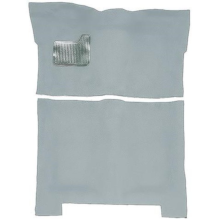 GN21138241 1974-75 Buick Regal; 4-Door; Complete Molded Carpet Kit; Mass Backing; Cutpile; Powder Blue