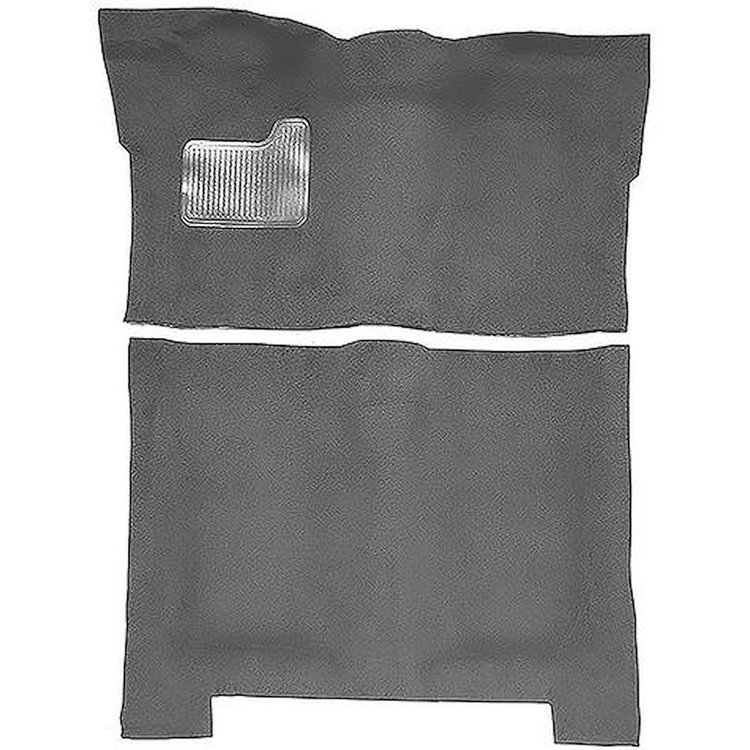 GN21138247 1974-75 Buick Regal; 4-Door; Complete Molded Carpet Kit; Mass Backing; Cutpile; Dark Gray