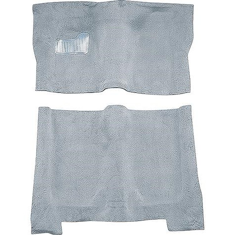 GN21138441 1976 Buick Regal; 4-Door; Complete Molded Carpet Kit; Mass Backing; Cutpile; Powder Blue