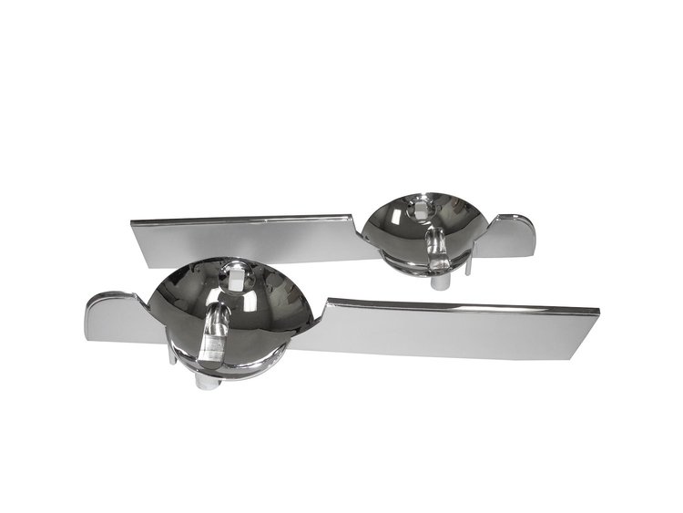 GT3 Fog Lamp Bars 1967 Mustang GT; Pair