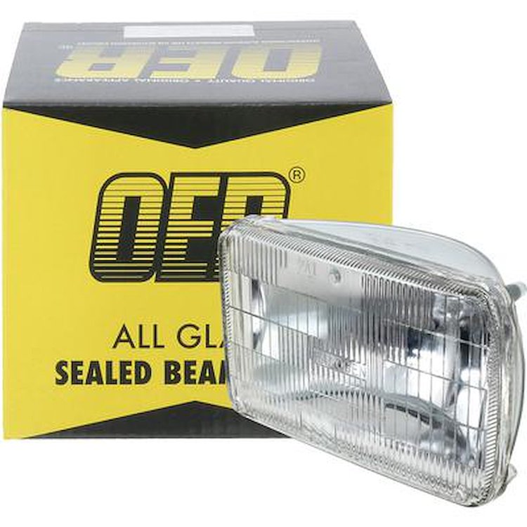 H4656 Headlamp Sealed Beam; 12 Volt; Low Beam; 4 in. x 6 in. (100 mm x 165 mm); Rectangular; Halogen
