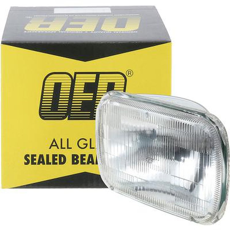 H6054 Headlamp Sealed Beam; 12 Volt; High / Low; 5-1/2 in. x 8 in. (142 mm x 200 mm); Rectangular; Halogen