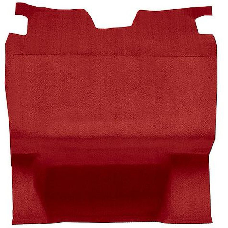 HA410254 1985-1989 Camaro, Firebird; Rear Cargo / Hatch Area Cut Pile Carpet; Mass Backing; Dark Carmine Red