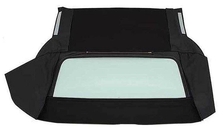 HG0115133 1961-64 GM B-Body Convertible; Rear Window Only; Glass; Vinyl; Black