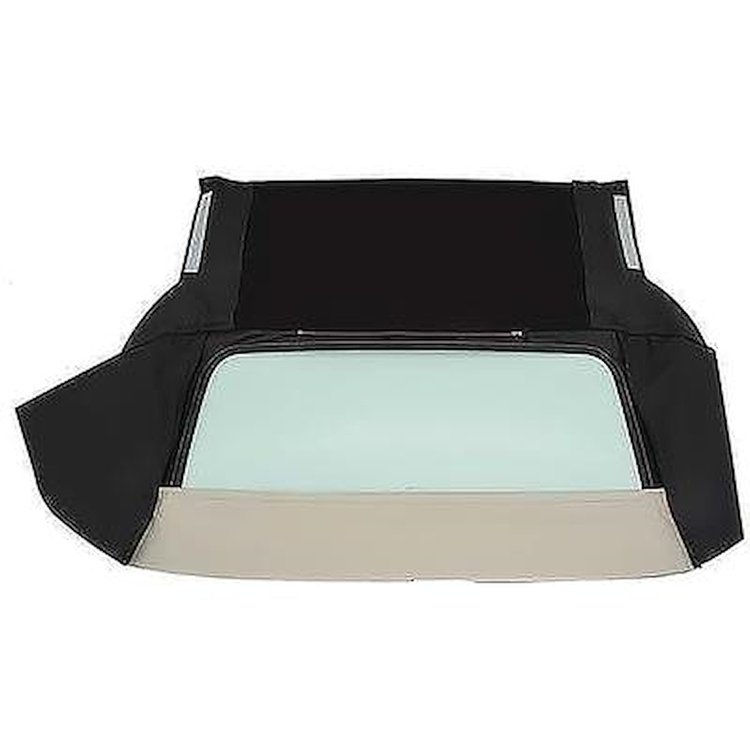 HG0116233 1967-70 Impala/GM B-Body Convertible; Rear Window Only; Glass; Without Zipper; Vinyl; Black