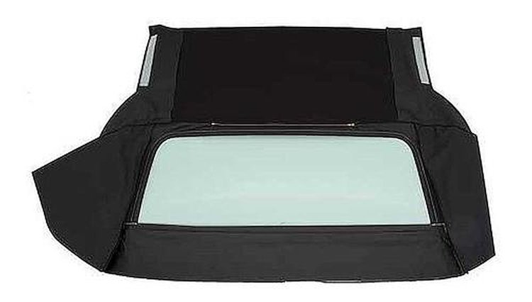 HG0118233 1971-76 GM B-Body Convertible; Rear Window Only; Glass; With Defroster; Vinyl; Black