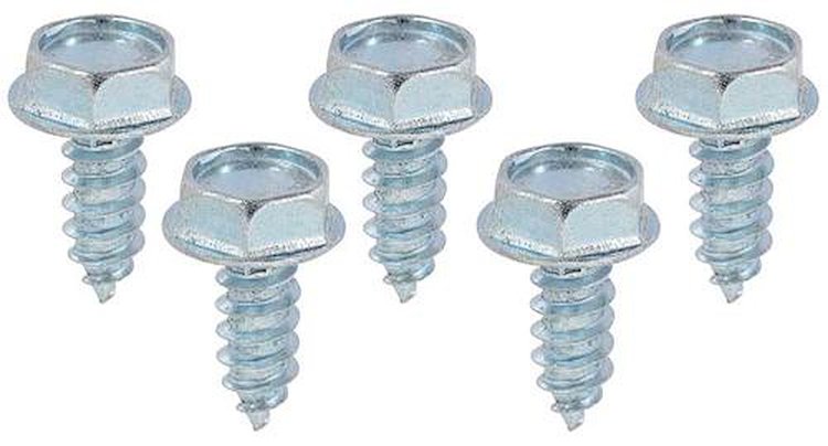 HK21 1964-69 Ford Mustang; Hex Head Screw Set; For Fuel Filler Neck; 5 Piece Set