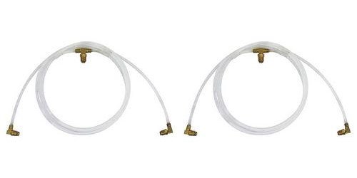 Universal Convertible Top Hose Set Fits Select 1961-1972 Ford, GM, Mopar Models [White, Nylon]