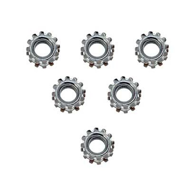HK270 1965-66 Mustang, Shock Tower Nut Set, 6 Pieces