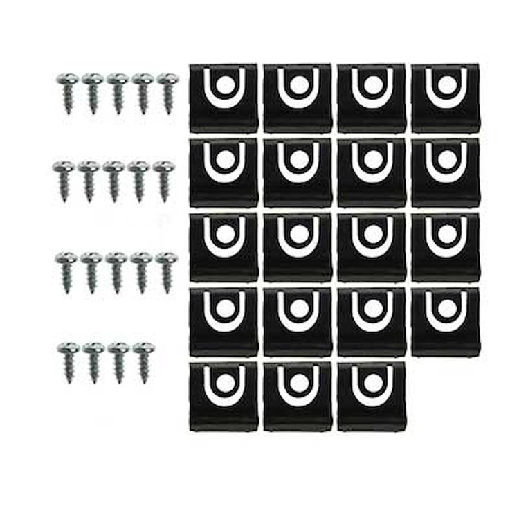 HK403 1965 Mustang Convertible 36 Piece Windshield Molding Clip Kit