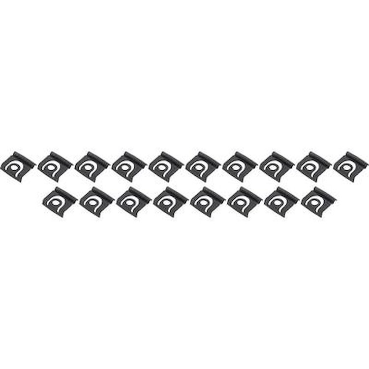HK501 1965-66 Mustang; Rear Window Molding Clip Kit; Coupe; 19 Clips, 19 Screws; 38 Total Pieces