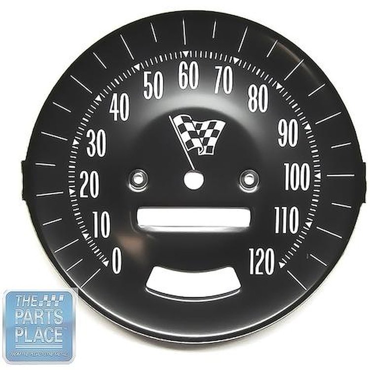 IN12788G 1965 GTO, LeMans; Speedometer Face; Steel; Rally Gauges