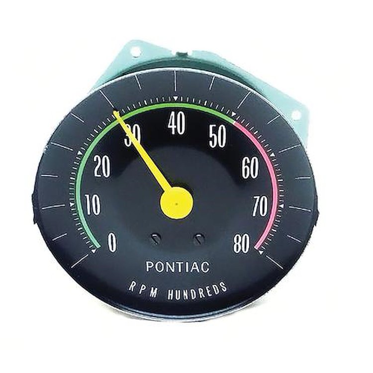 IN21753G 1964-65 Pontiac GTO, LeMans; OE Tachometer; Rally Gauges