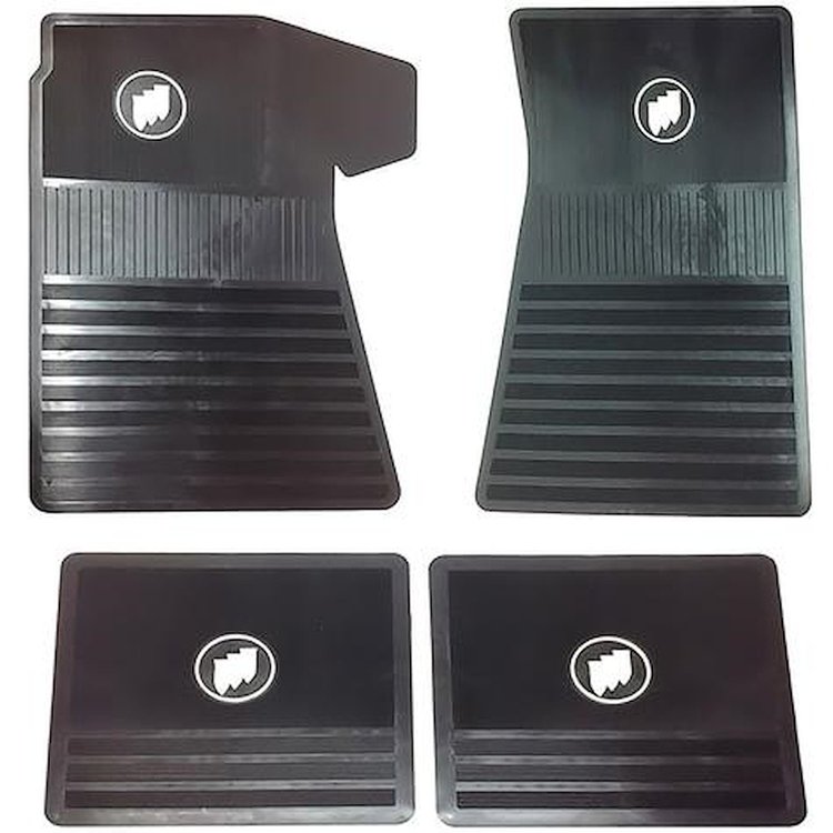 IN2356Z Rubber Floor Mat Set for 1961-1975 Buick Models, Skylark, LeSabre, Wildcat
