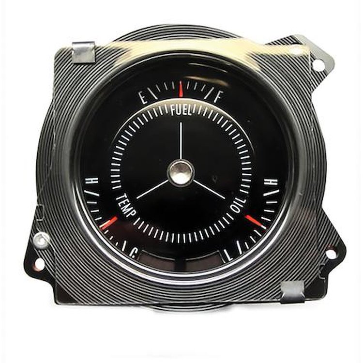 IN2470S 1970-72 Buick Skylark, GS 455, GS; Rally Gauge Pack; Flat Lens