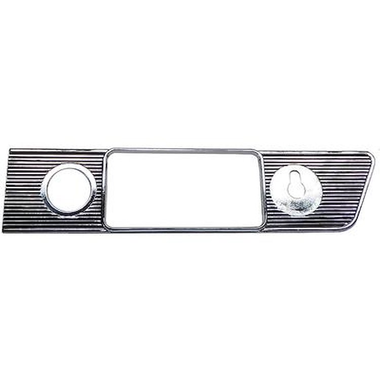 IN3003G 1964-65 Pontiac Tempest, LeMans, GTO; Radio Bezel; Ribbed Chrome