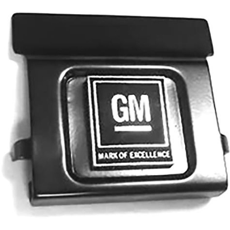IN3335Z 1968-71 Various GM Vehicles Including Camaro, Firebird, Chevelle, Skylark; GM Logo Push Button; Seat Belt