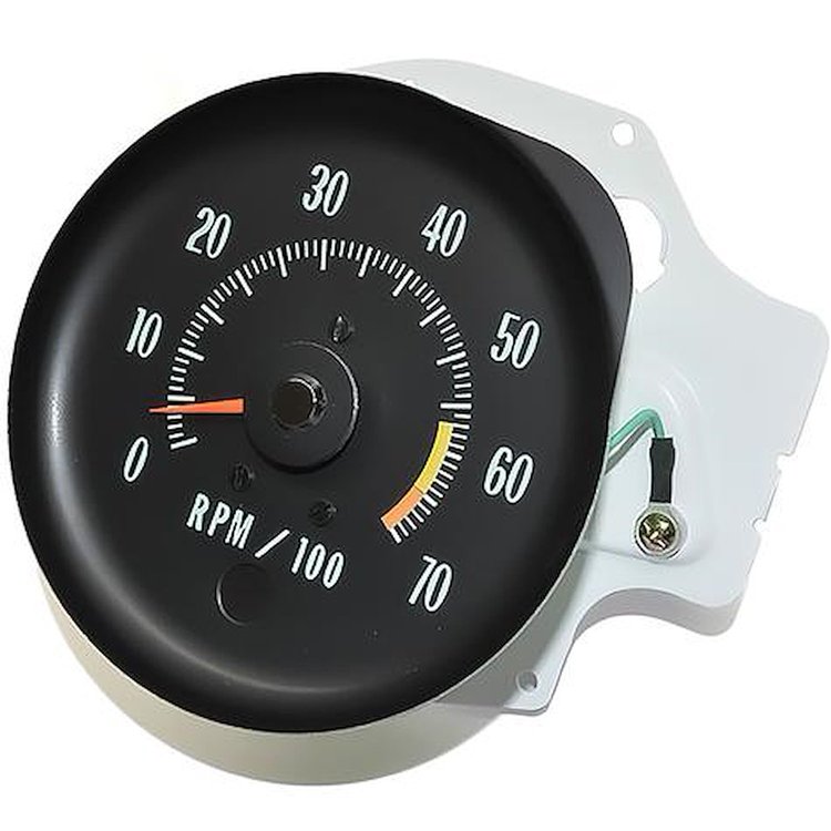 IN3361C 1970 Chevrolet Monte Carlo, El Camino; S.S. Models Dash Tachometer; 6500 Red Line