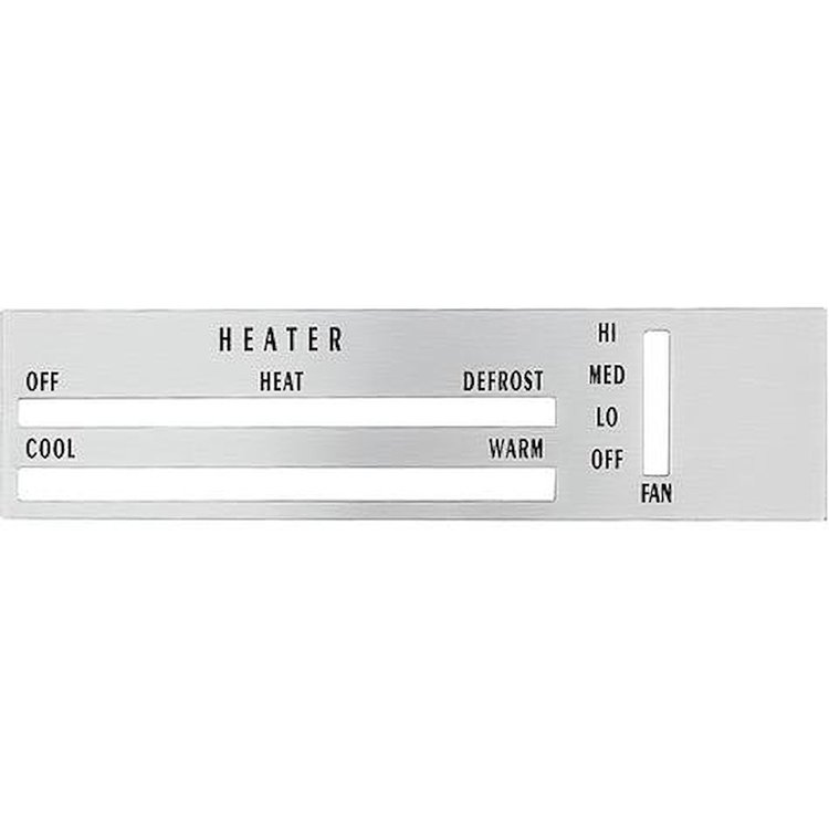 IN3415T 1970-72 Oldsmobile Cutlass, 442; Heater Control Panel; Aluminum Insert; Without Defogger