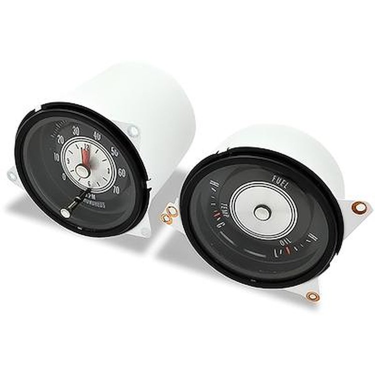 IN3459T Rally Gauge Pack with Tic Toc Tach for 1970-1972 Oldsmobile Cutlass, 442