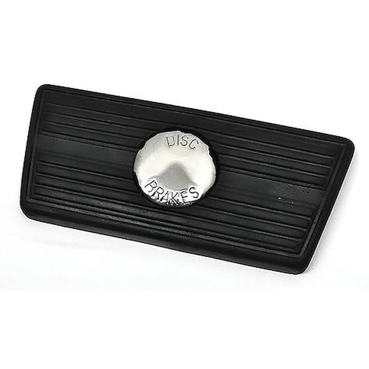 IN3496A Brake Pedal Pad Cover for 1967-1972 Buick, Chevrolet, Oldsmobile Models [For Automatic Transmission and Disc Brakes]