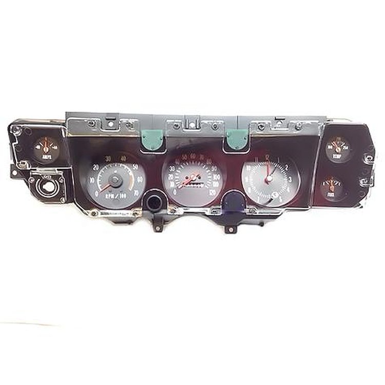 IN5813C 1971-72 Chevrolet Chevelle, El Camino, Monte Carlo; S.S.; Cluster Assembly; White Markings