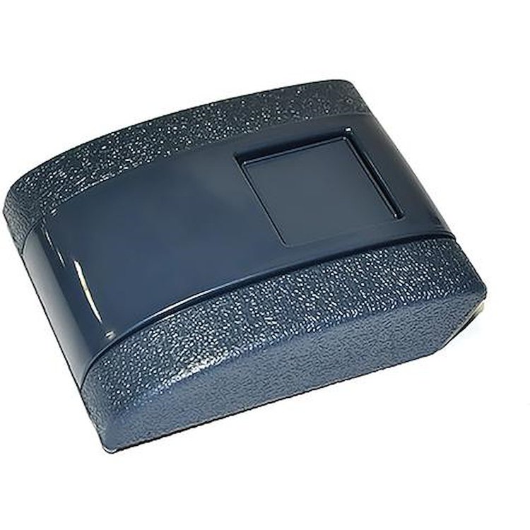 IN6063Z Seat Belt Buckle Cover; 1967-72 Camaro, Impala, Nova, Cutlass, GTO; Standard; Plastic W/Button; Blue