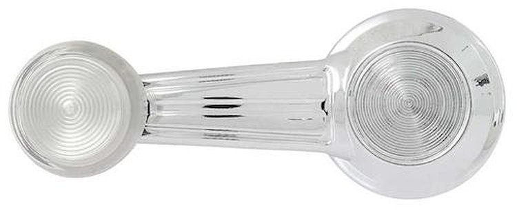 K037597X Door Window Crank Handle 1965-96 GM; Standard Interior; Clear Knob; Non-Riveted; Various Models