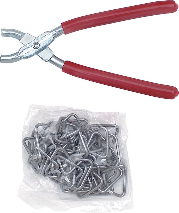 Upholstery Installation Kit Pliers and Hog Rings