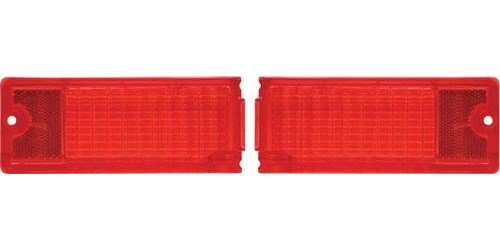 K1040 Rear Tail Light Lens 1968-69 Chevy II/Nova; Pair