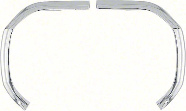 Outer Grill Eyebrow Moldings 1964 Chevy Impala/Full-Size