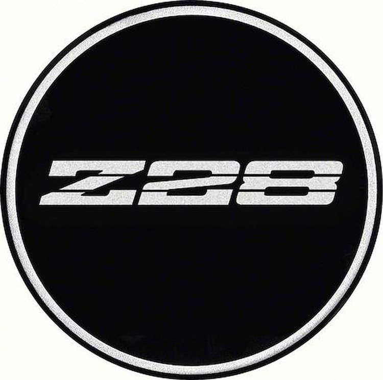 Wheel Center Cap Decal 1985-1990 Chevy Camaro IROC-Z - 2.500 in. - 3-Dimensional Z28