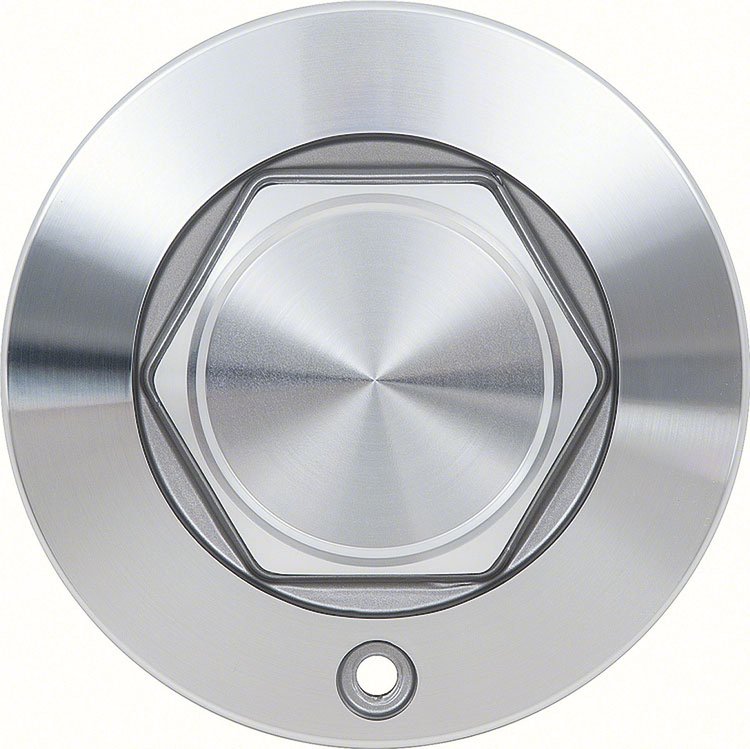 CENTER CAP W/ SILVER ACCENTS FOR R15 5-SPOKE ALUMINUM WHEEL
