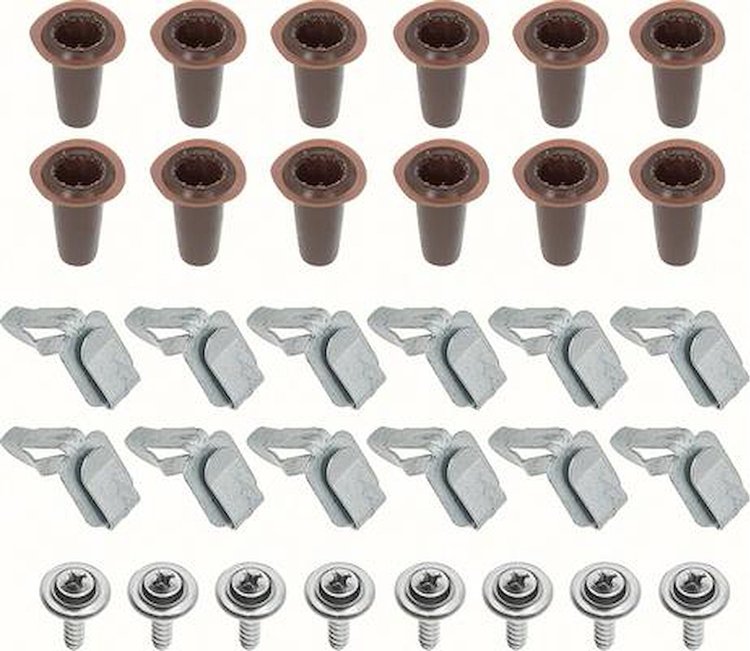 1967-69 Camaro Firebird Door Panel Fastener Set 32 Piece
