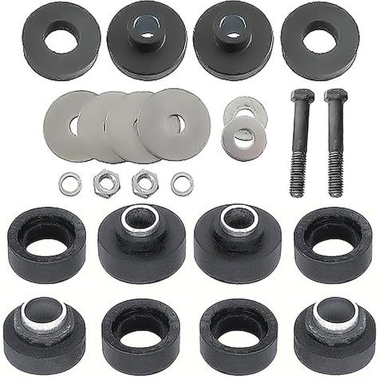 K3035 1970-72 Firebird, Trans Am; Body Mount Bushing Kit; Subframe and Radiator Support; 12 Piece Set