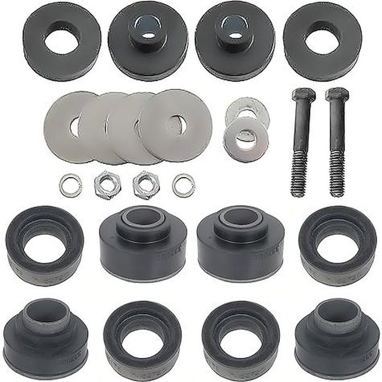 K3036 1973-75 Firebird, Trans Am; Body Mount Bushing Kit; Subframe and Radiator Support; 12 Piece Set