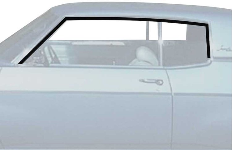 K382 Roof Rail Weatherstrip 1969-70 Impala Custom, Caprice, LeSabre, Wildcat 2-Door Coupe