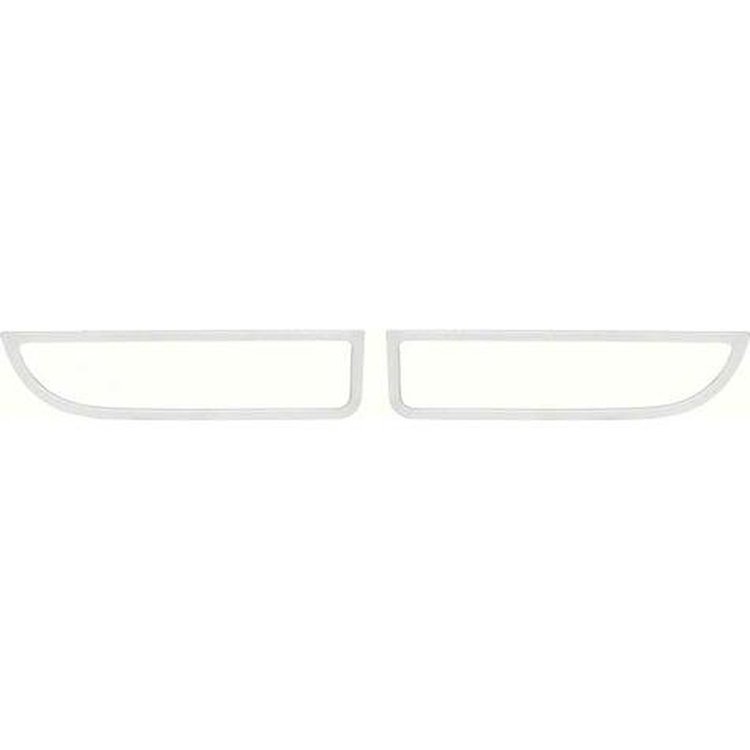 K393 Park Lamp Trim Molding-1970-73 Camaro, Base Z28, SS; Aluminum; Pair