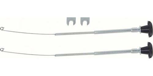 K4007 Kick Panel Cables-1968-74 Nova, Apollo, Omega, Ventura; without AC; Pair