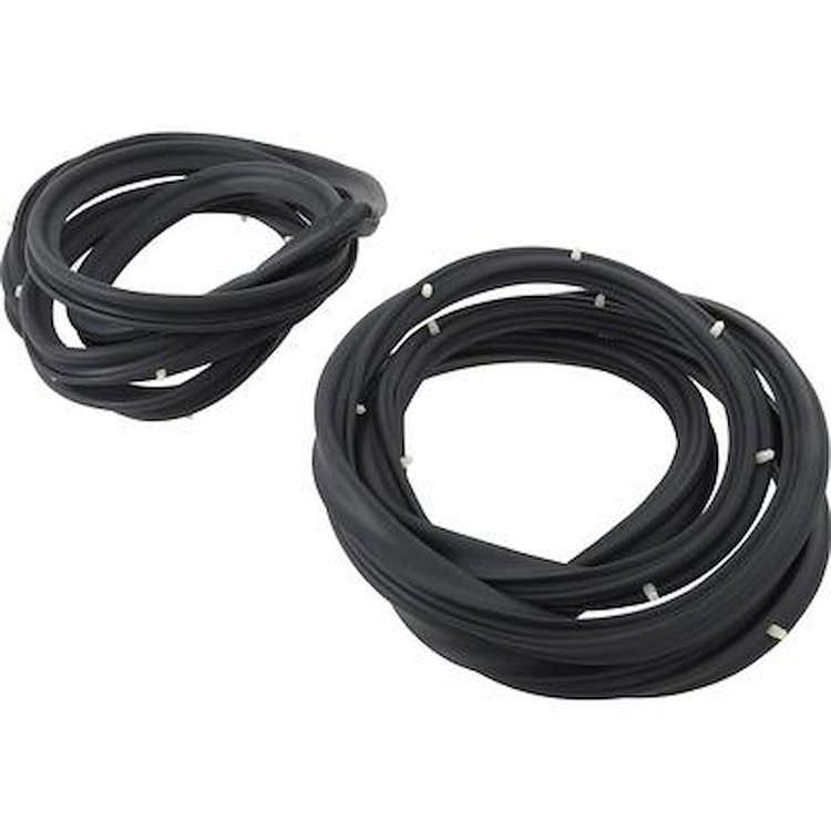 K4063 Rear Door Frame Weatherstrip 1968-74 Chevy II, Nova, Ventura, Omega; 4 Door, Sedan, Pair; OER