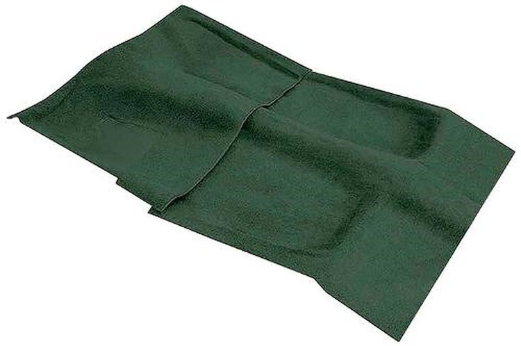 K419198 1970 Camaro; Molded Carpet Set; Auto Trans; Mass Backing; Green