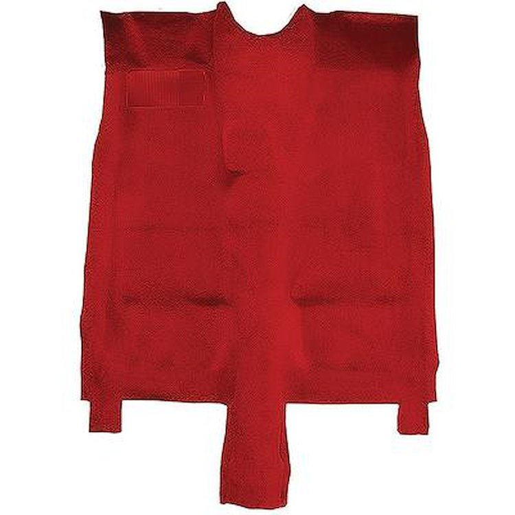 K419577 1976-81 Camaro, Firebird; Manual Trans; with/without Console; ; Molded Carpet Set; Cut Pile; Mass Backing; Firethorn Red