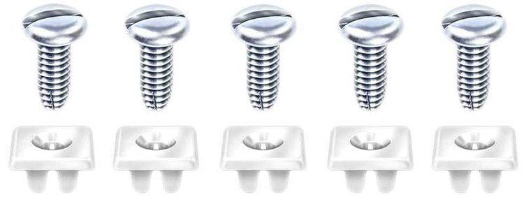 K49007 License Plate Mounting Nut and Screw Set
