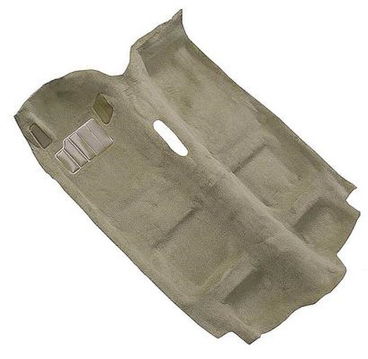 K49592 1985-87 Camaro, Firebird; Passenger Area Molded Carpet Set; Cut Pile; Mass Backing; with Console; Almond