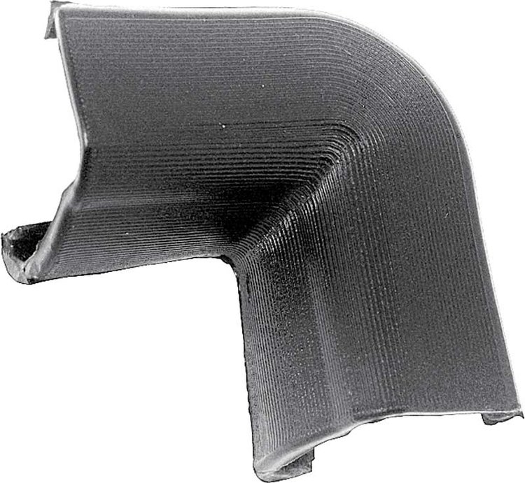 1966-67 Chevy II / Nova 2 Door Hardtop Upper Rear Window Inner Corner Molding