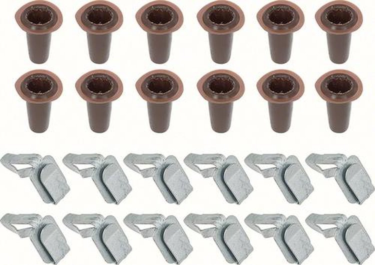 Door Panel Plugs Clips 1958-81 GM 24-Piece Set