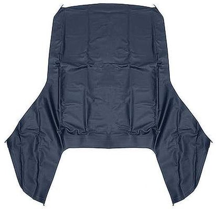 K6769308 1967-69 Camaro / Firebird; Convertible Top; Top Only; For 2-Piece Glass Window; Vinyl; Blue